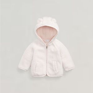 🩷🐻RL🐻🩷 NWT Precious Pink Fleece Teddy Bear Ear Jacket. 18m. Brand new!